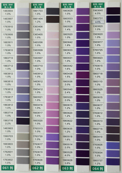 POY Color Card