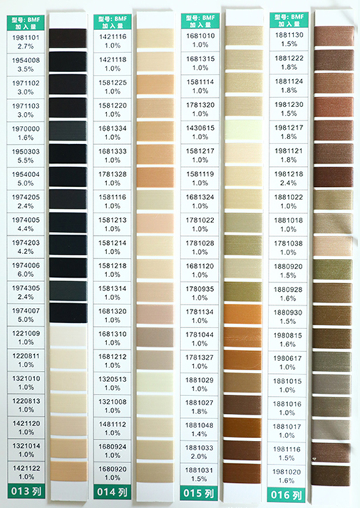 POY Color Card